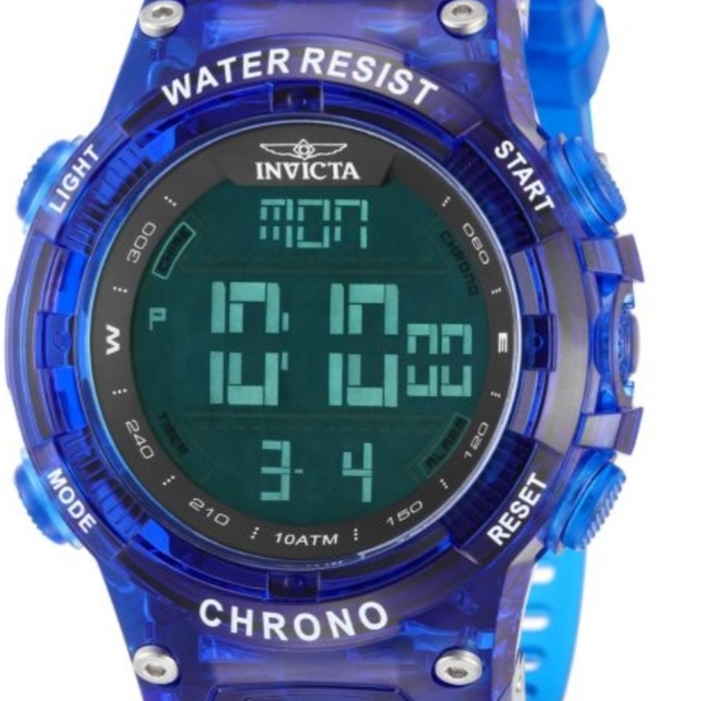 Invicta Blue Digital Chronograph Watch